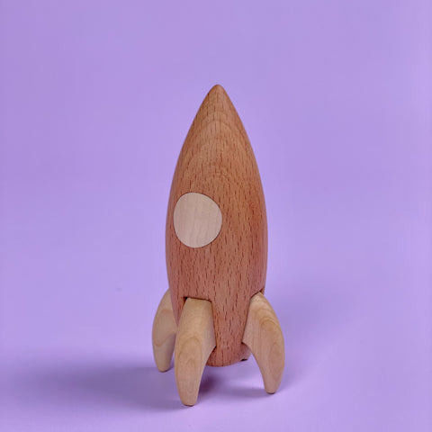Handcrafted Wooden Rocket