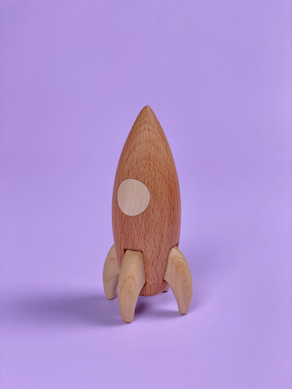 Handcrafted Wooden Rocket