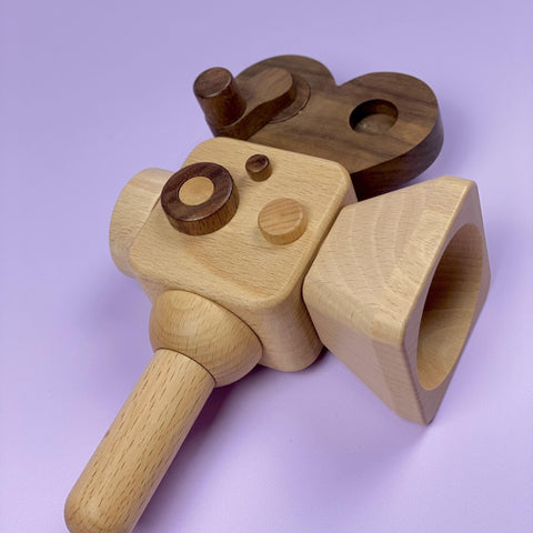 Wooden Handheld Professional Film Camera - Light Lion