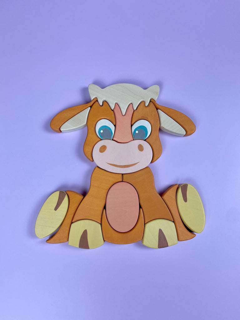 Wooden Baby Cow Puzzle