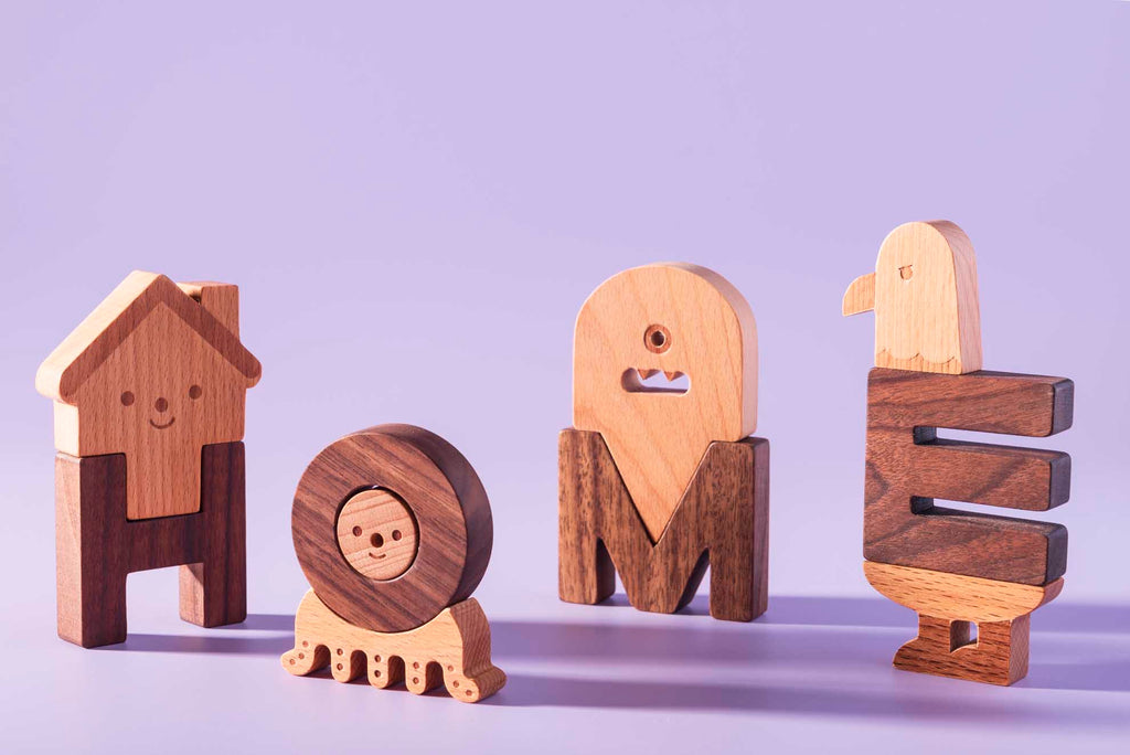 Wooden Alphabet Blocks