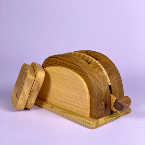 Wooden Toaster - Light Lion