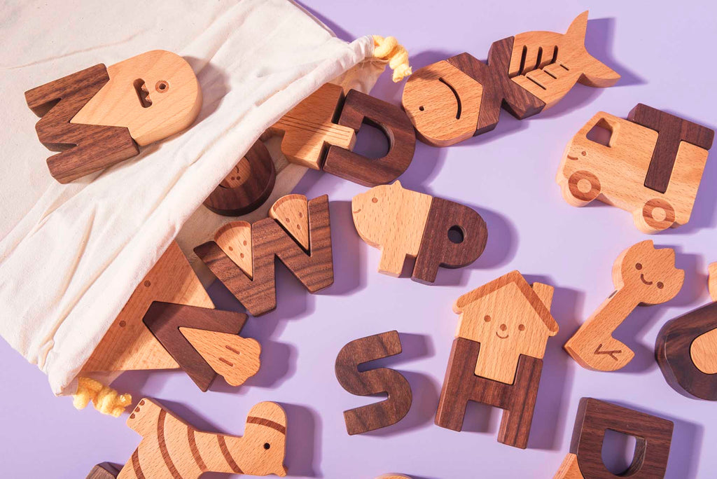 Wooden Alphabet Blocks